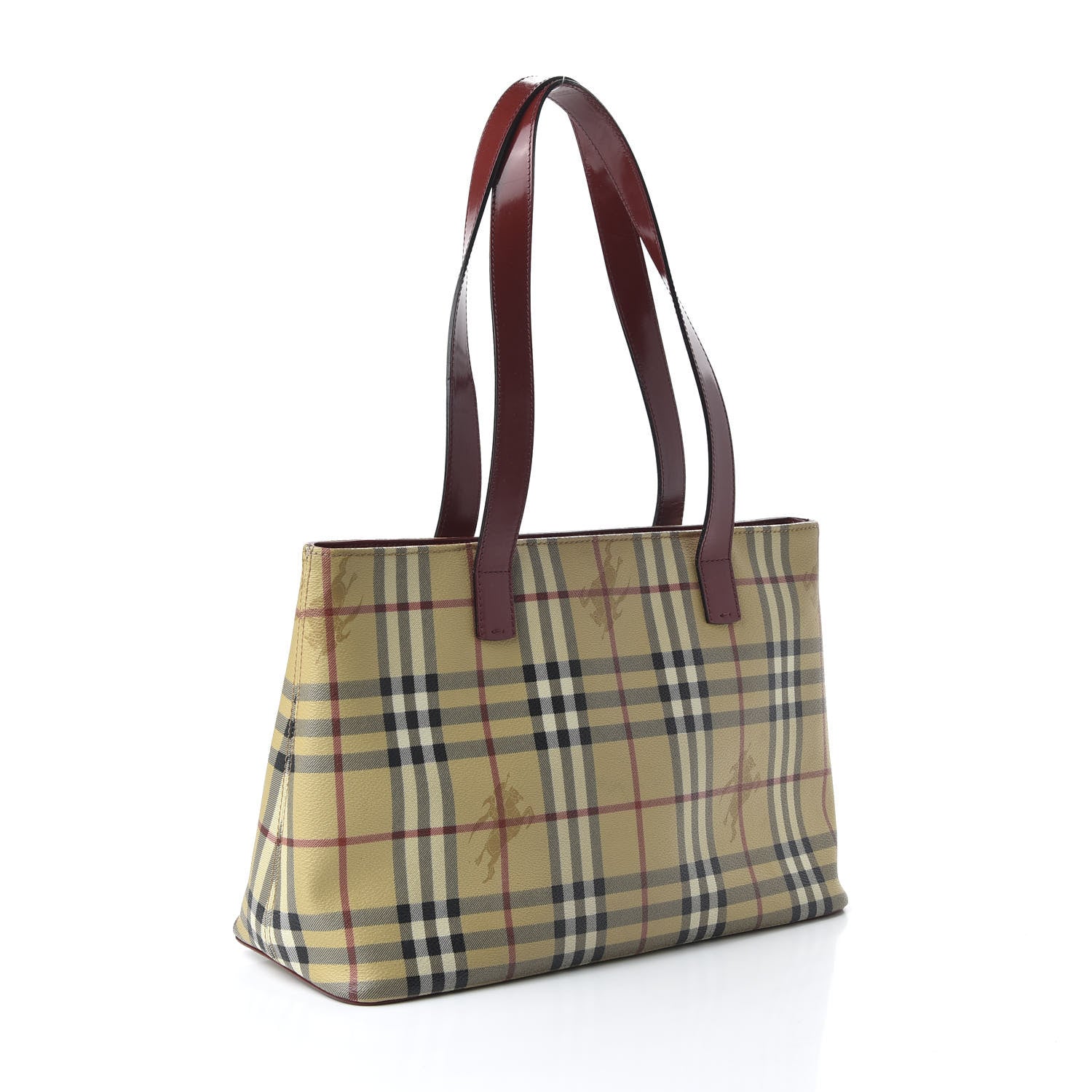 Burberry Haymarket Check Medium Tote Red 3 of 9
