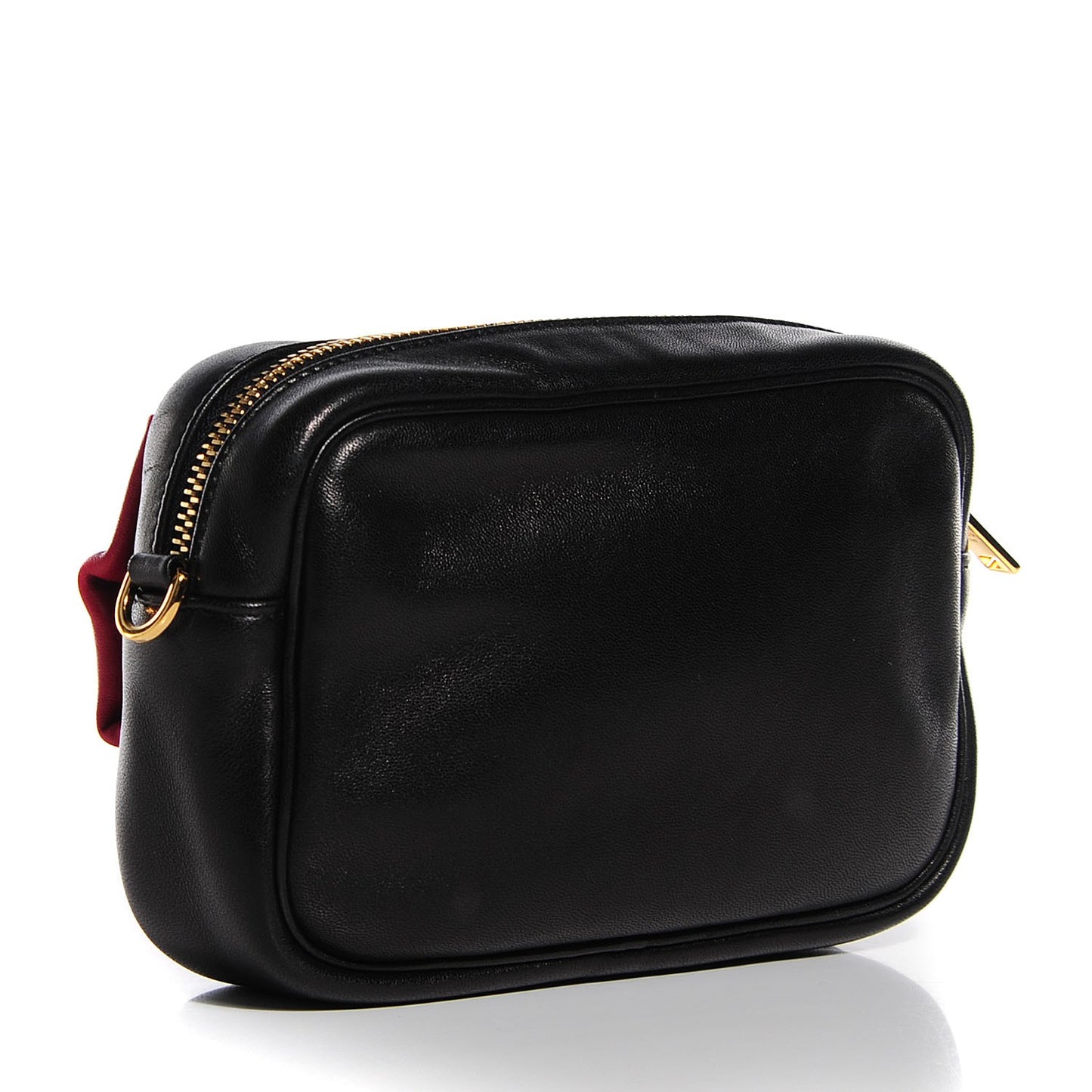 Nappa Bow Crossbody Clutch Black Fuoco