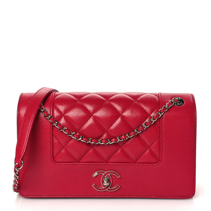Chanel Sheepskin Quilted Medium Vintage Mademoiselle Flap Pink 1 of 10