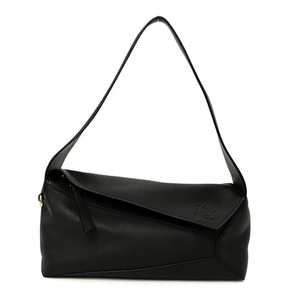 Loewe Calfskin Puzzle Hobo Black 1 of 10
