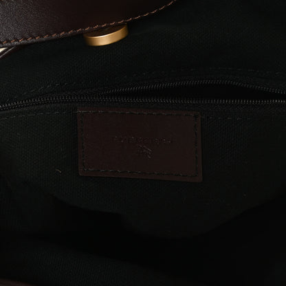 Burberry Haymarket Check Studded Tote Chocolate 5 of 10