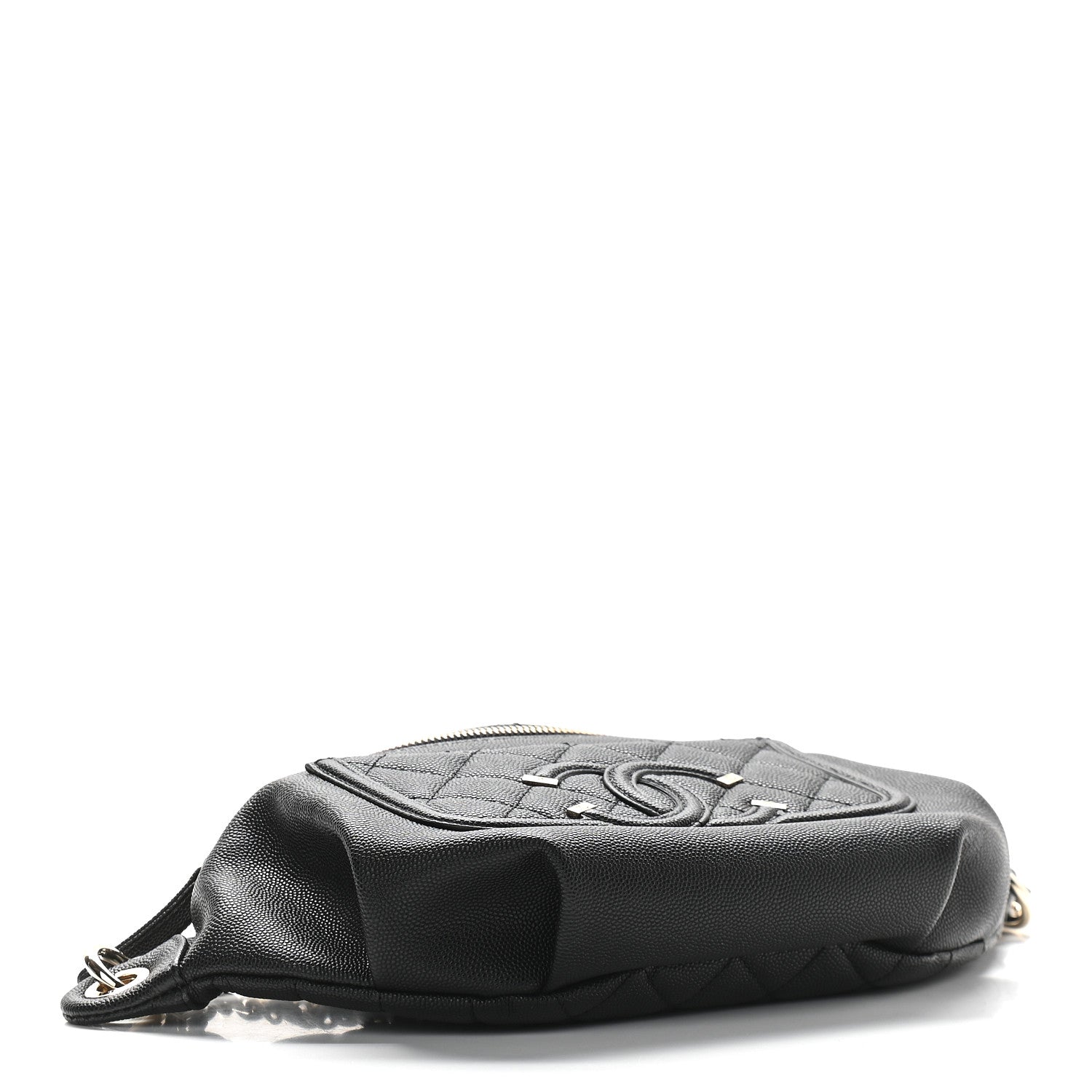 Chanel Caviar Quilted Filigree Waist Bag Black 4 of 9