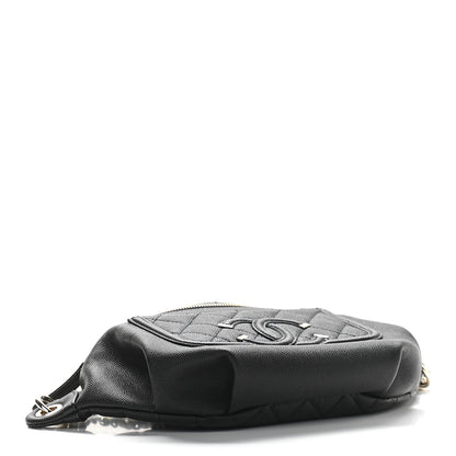 Chanel Caviar Quilted Filigree Waist Bag Black 4 of 9