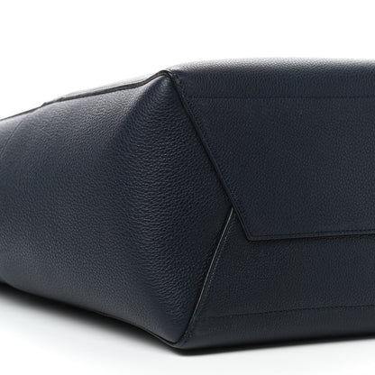 Celine Soft Grained Calfskin Sangle Bucket Bag Navy Blue 4 of 7