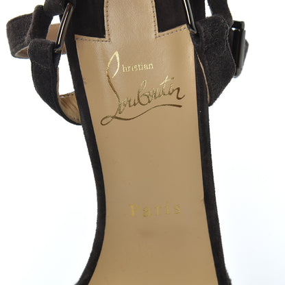 Christian Louboutin Suede Pyraclou 120 Wedge Sandals 41 Testa 7 of 8