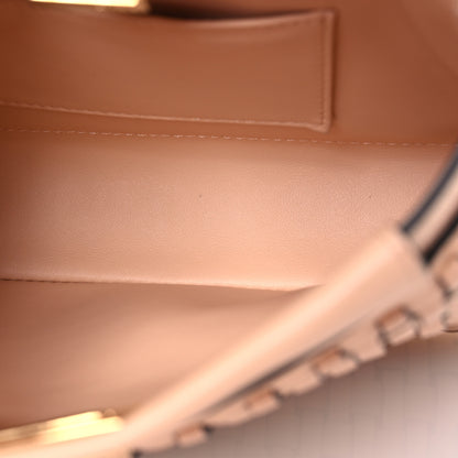 Fendi Vitello Grace Intreccio Mini Peekaboo Iconic Satchel Light Rose 6 of 14