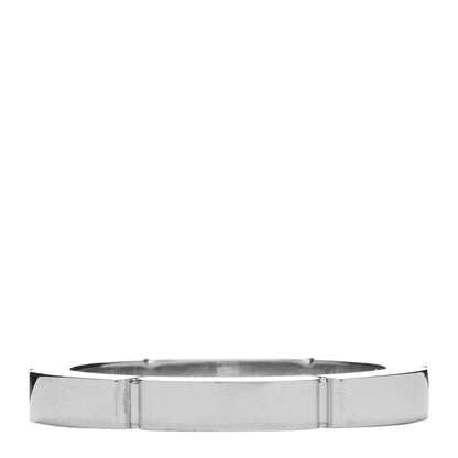 Cartier 18K White Gold Diamond Maillon Panthere Half Diamond Wedding Band Ring 48 4.5 3 of 6