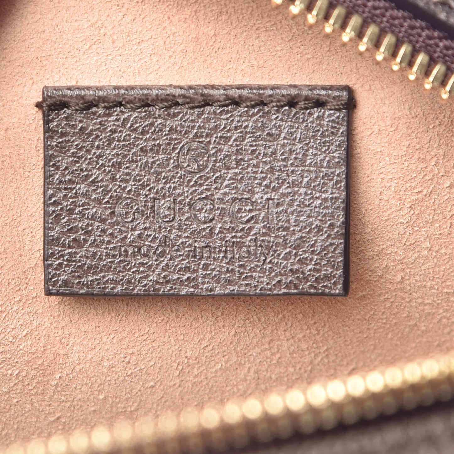 GG Supreme Monogram Web Mini Ophidia Round Shoulder Bag Brown