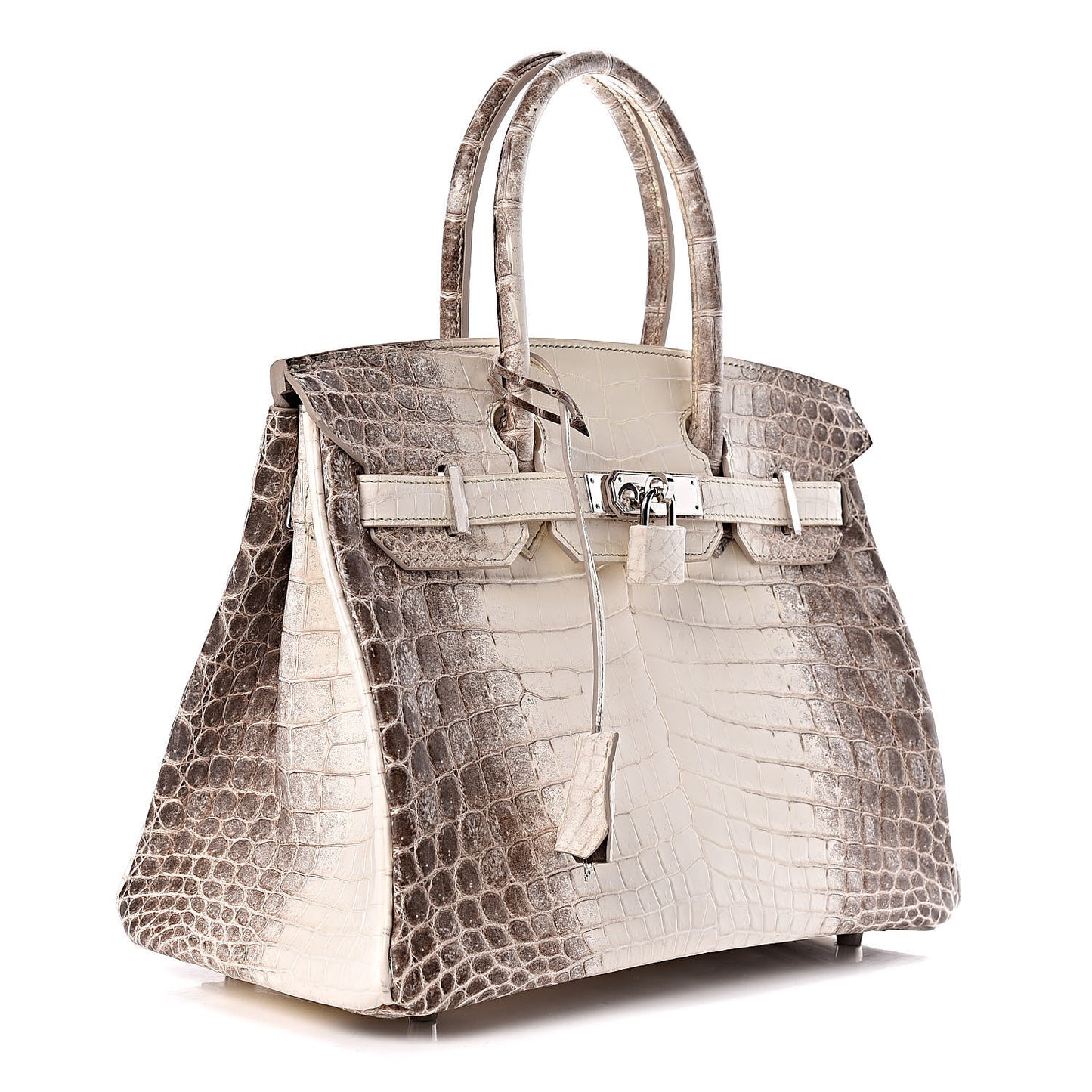 Matte Niloticus Crocodile Himalaya Birkin 30 Blanc