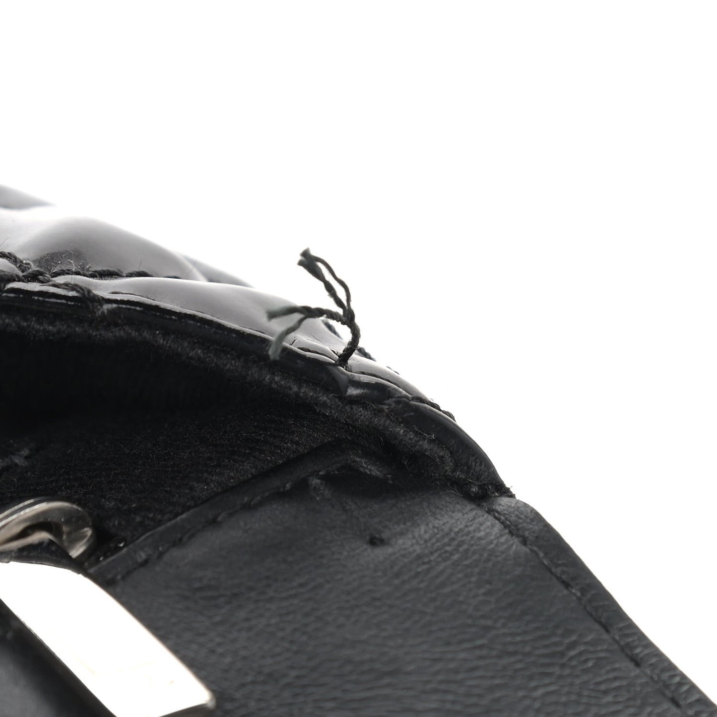 Vinyl Quilted In the Business Flap Bag Black