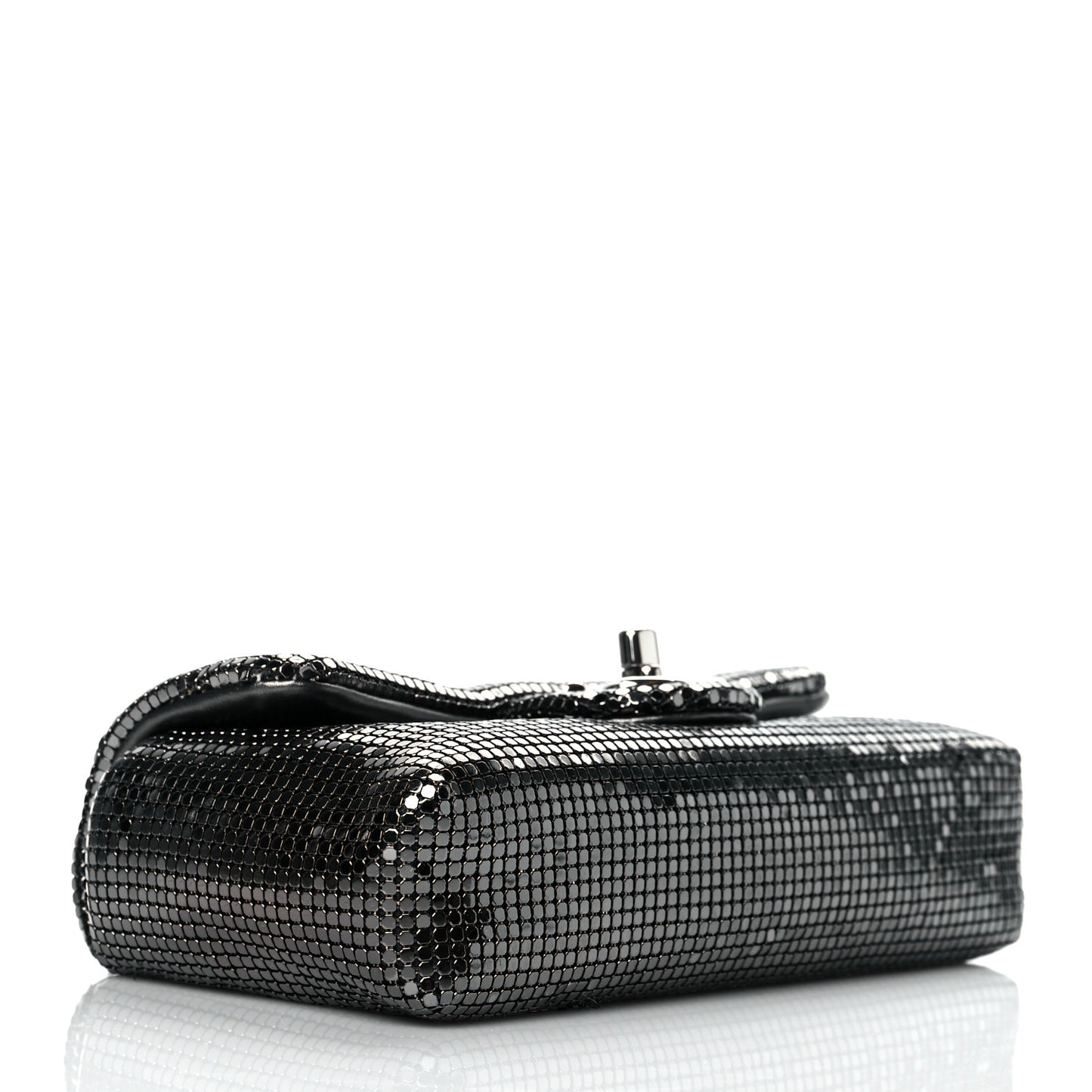 Faded Metallic Mesh Extra Mini Flap Silver