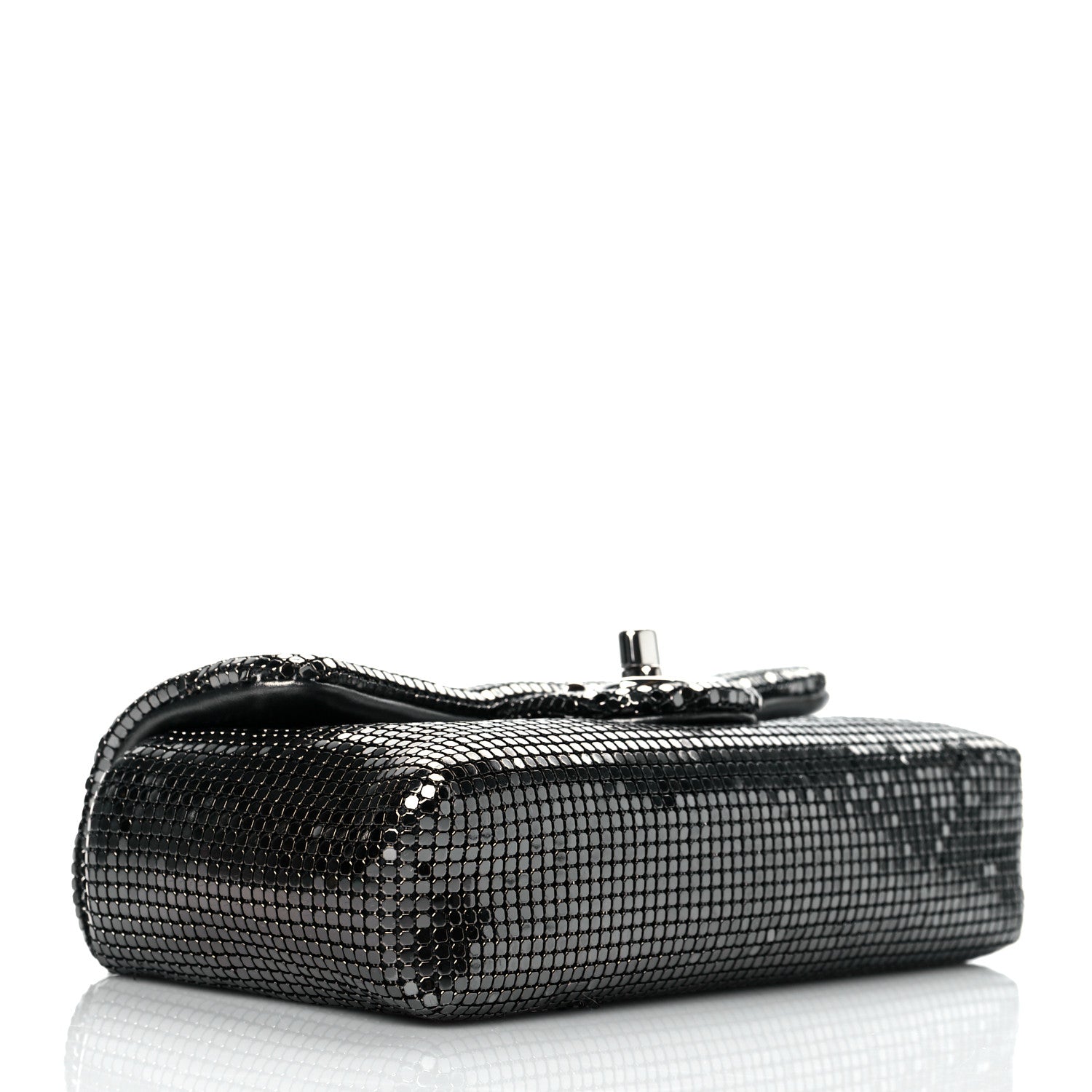 Chanel Faded Metallic Mesh Extra Mini Flap Silver 4 of 10