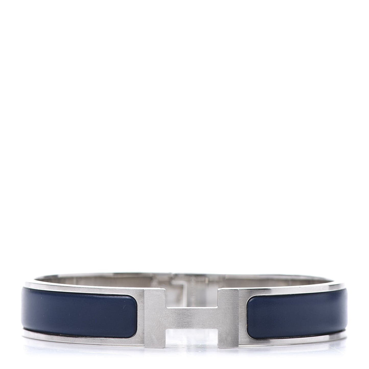 Matte Enamel Narrow Clic Clac HH Bracelet GM Bleu Nuit