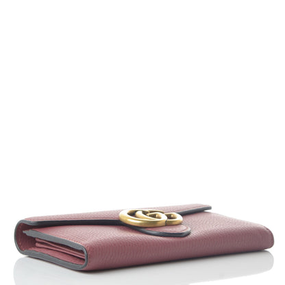 Gucci Cellarius Calfskin GG Marmont Continental Wallet Dry Rose 4 of 9