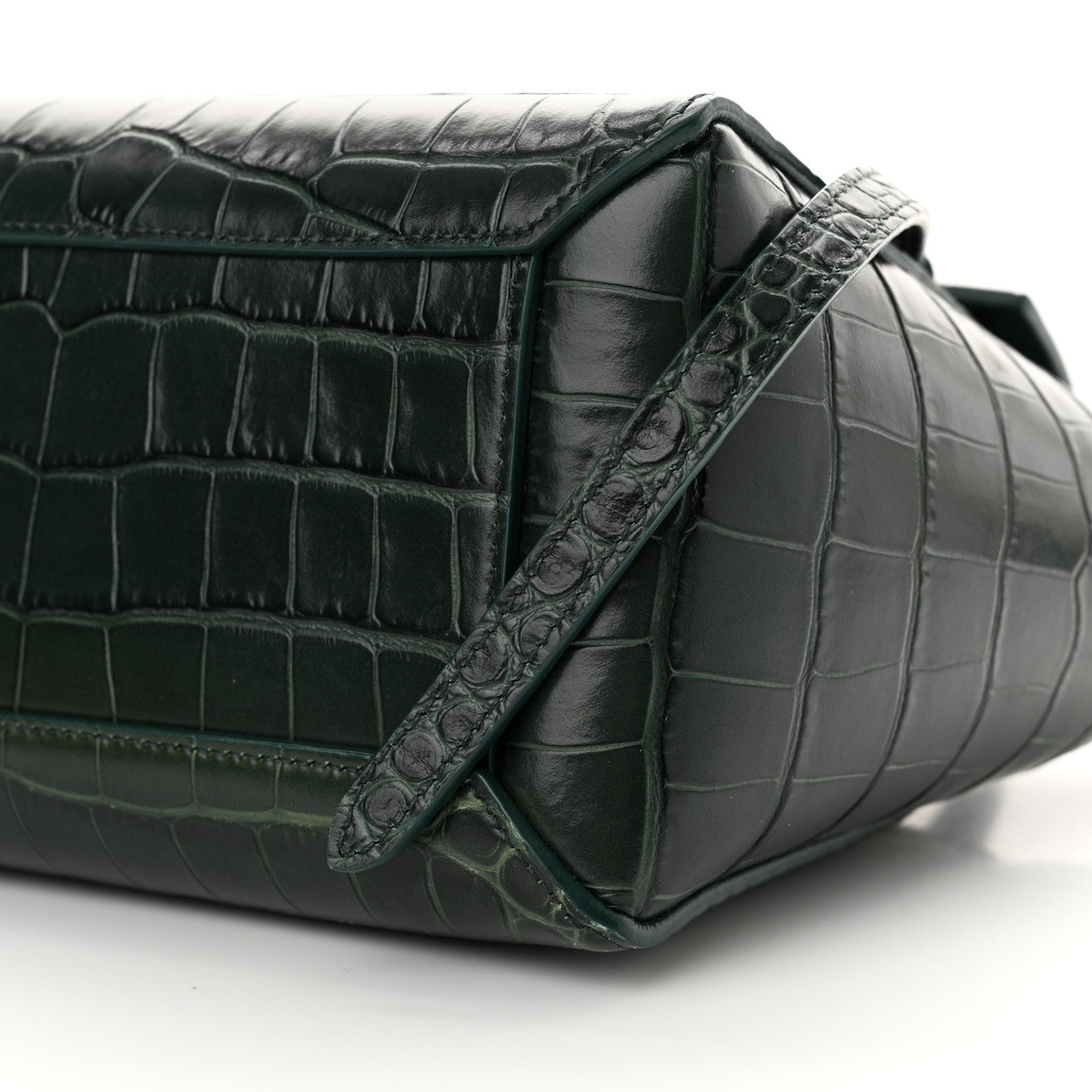 Celine Calfskin Crocodile Embossed Nano Belt Bag Amazone 9 of 10