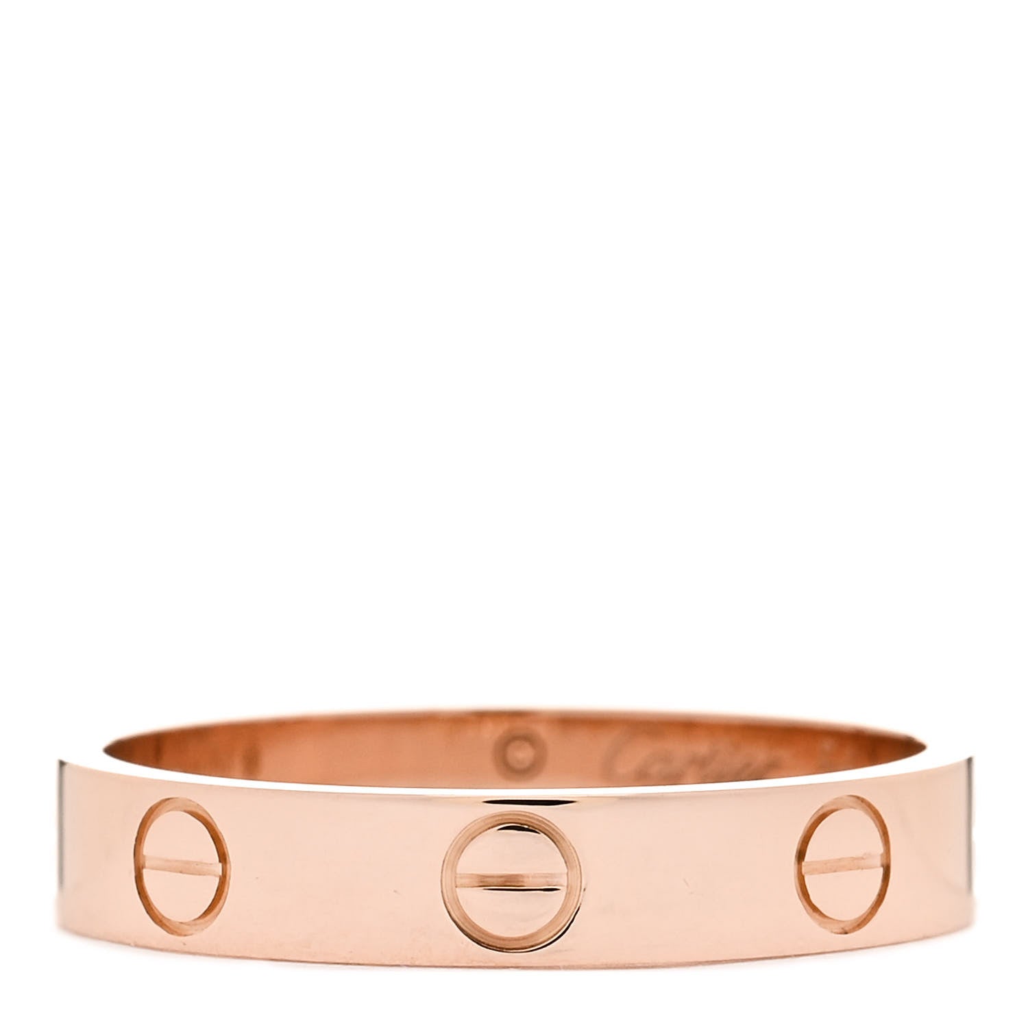 Cartier 18K Pink Gold 3.5mm LOVE Wedding Band Ring 54 6.75 1 of 7