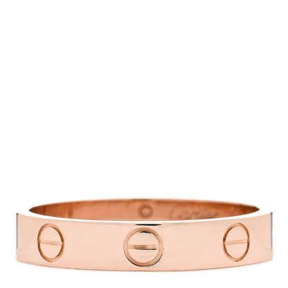 Cartier 18K Pink Gold 3.5mm LOVE Wedding Band Ring 54 6.75 1 of 7