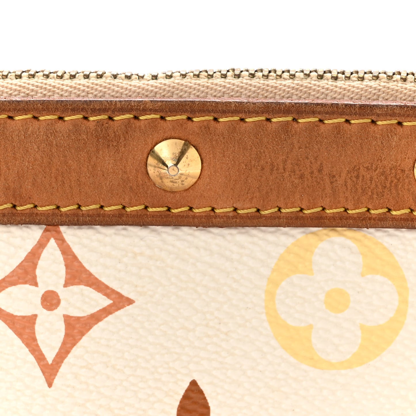Monogram Multicolor Pochette Accessories White
