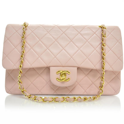 Chanel Lambskin Medium Double Flap Pink GHW 1 of 11