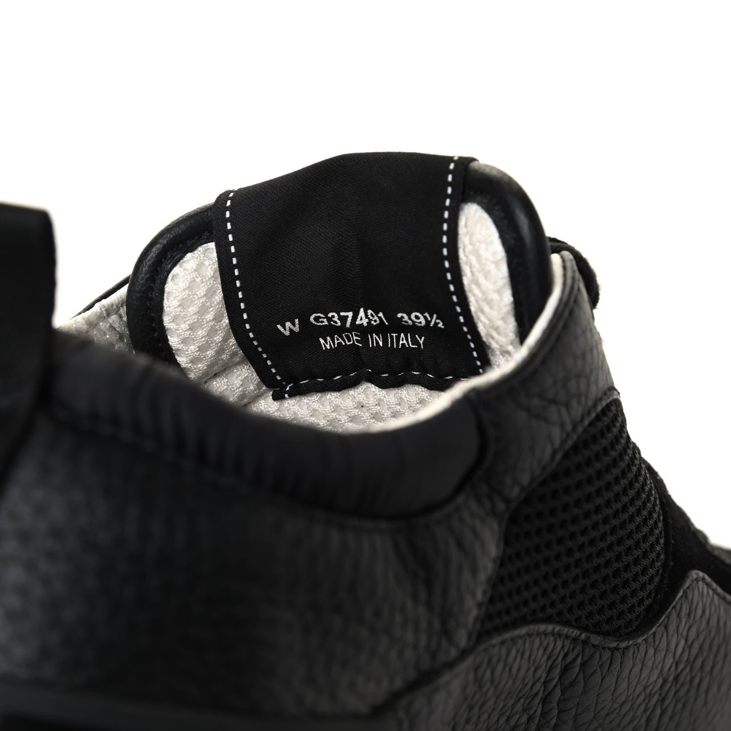 Chanel Calfskin Mesh Lycra Suede Womens Logo Sneakers 39.5 Black 7 of 7