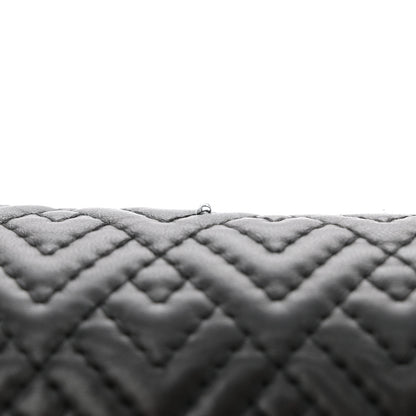 Chanel Lambskin Geometric Chevron Quilted New Medium Boy Flap Black 11 of 12