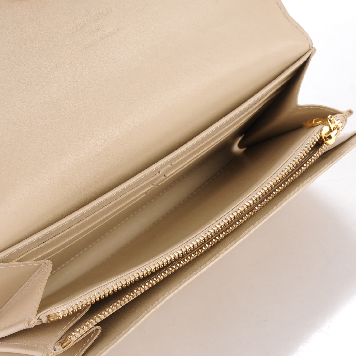 Louis Vuitton Vernis Sarah Wallet Blanc Corail 13 of 23