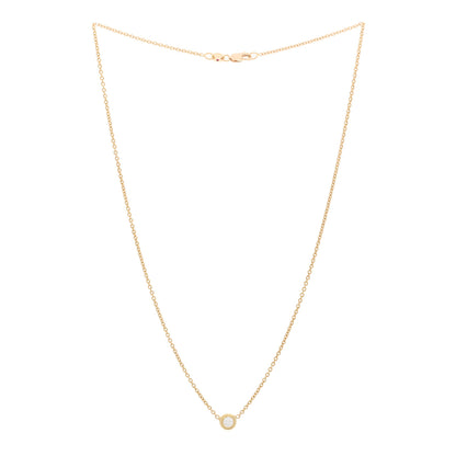 Roberto Coin 18K Yellow Gold Diamond .19ct Diamonds By The Inch Solitaire Necklace 3 of 4