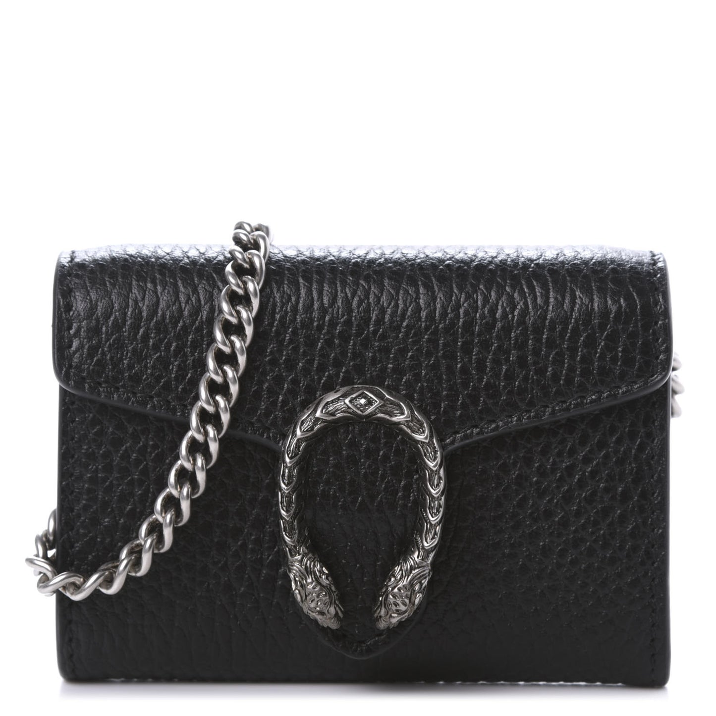 Calfskin Dionysus Coin Purse Black