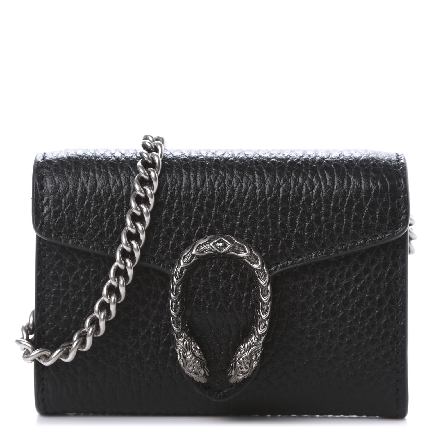 Gucci Calfskin Dionysus Coin Purse Black 1 of 10