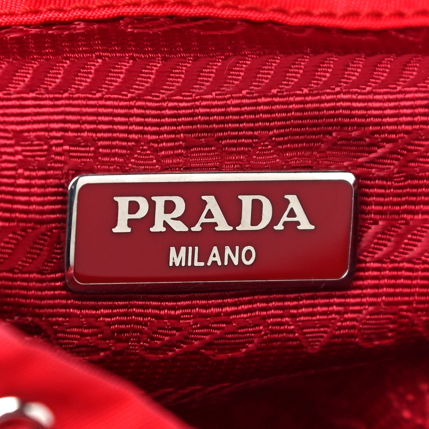 Prada Nylon Vela Mini Crossbody Backpack Rosso 6 of 16