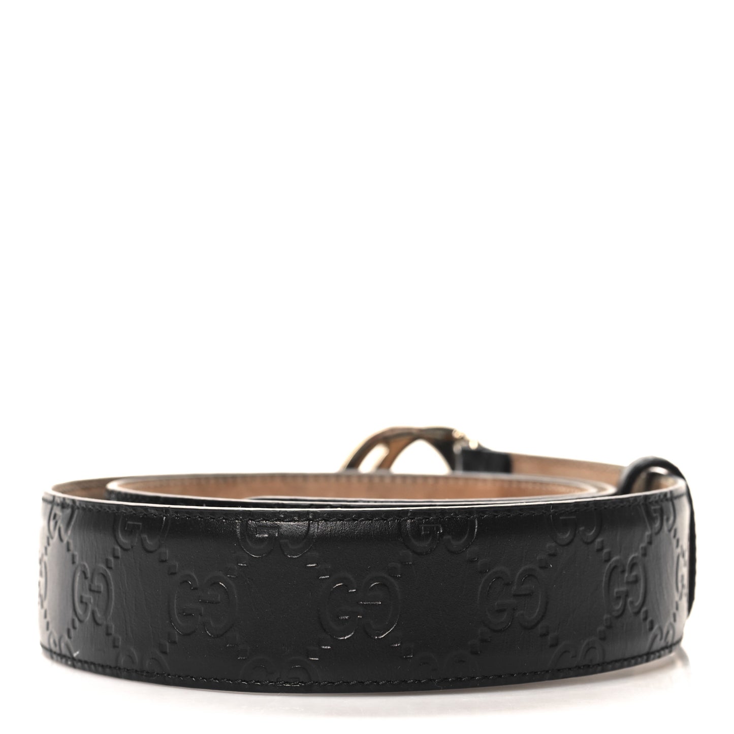 Guccissima Interlocking G 37mm Belt 95 38 Black