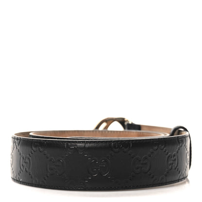 Gucci Guccissima Interlocking G 37mm Belt 95 38 Black 2 of 5