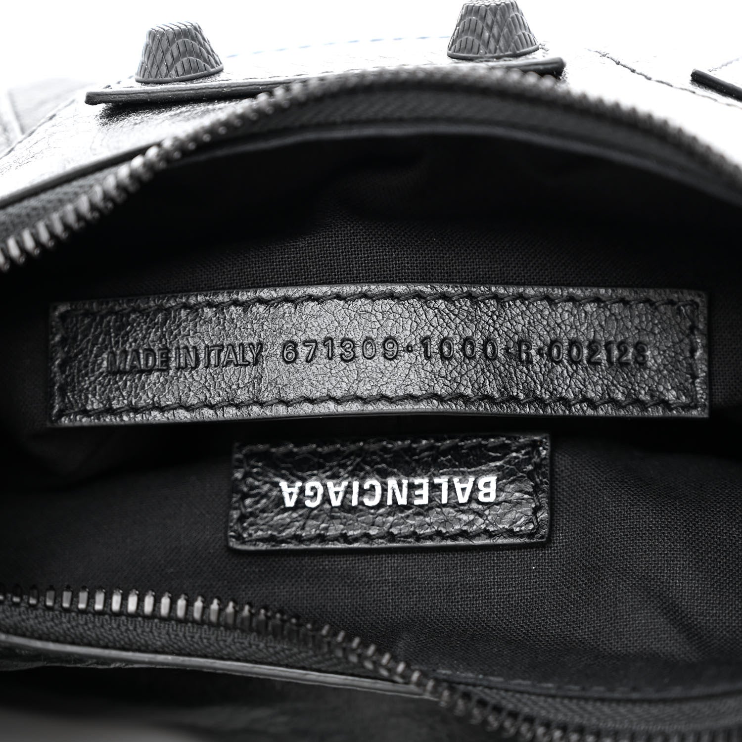 Balenciaga Agneau Arena Monochrome Le Cagole Shoulder Bag XS Black 8 of 11