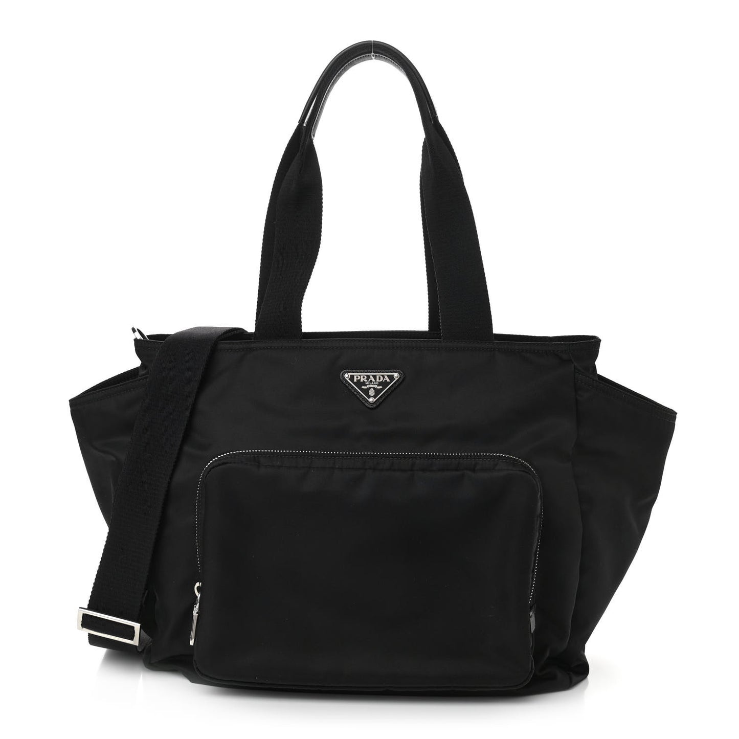 Nylon Vela Baby Bag Black