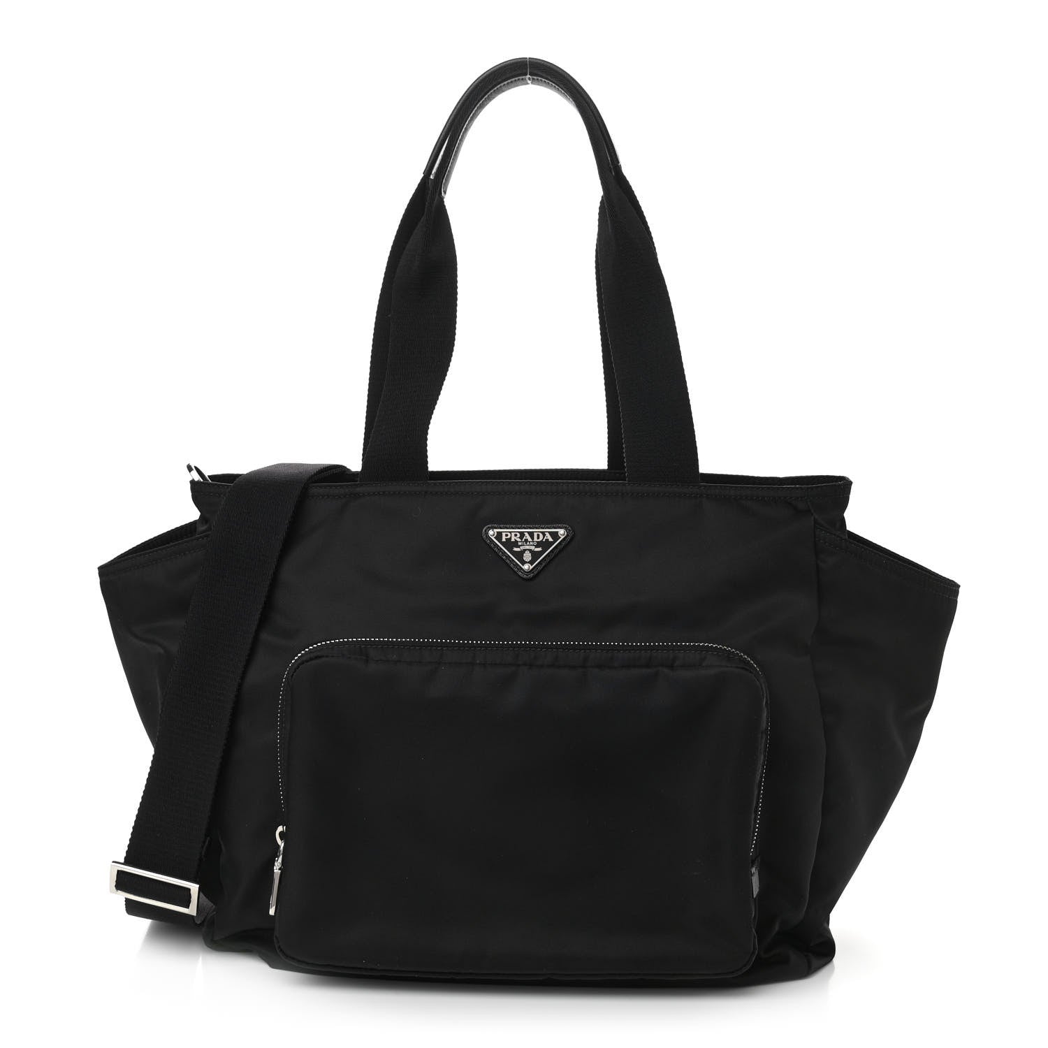 Prada Nylon Vela Baby Bag Black 3 of 10