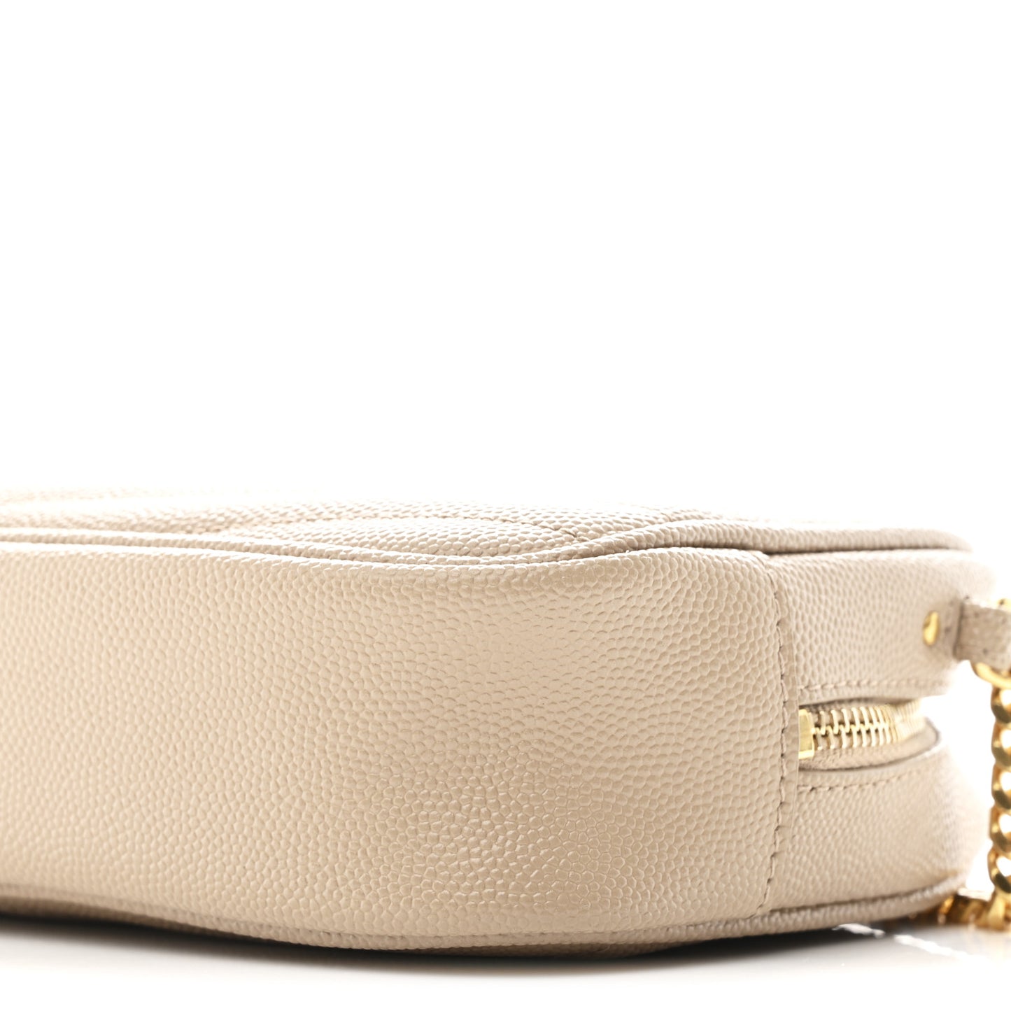 Grain De Poudre Matelasse Monogram Mini Lou Camera Bag Dark Beige