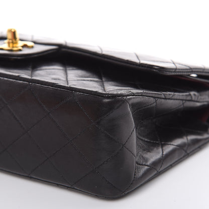 Chanel Lambskin Quilted Medium Double Flap Black 10 of 15
