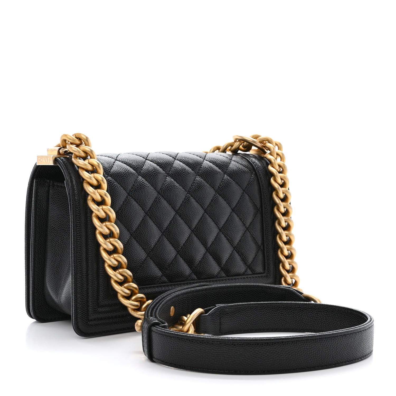 Chanel Caviar Quilted Small Boy Flap Black 3 of 10