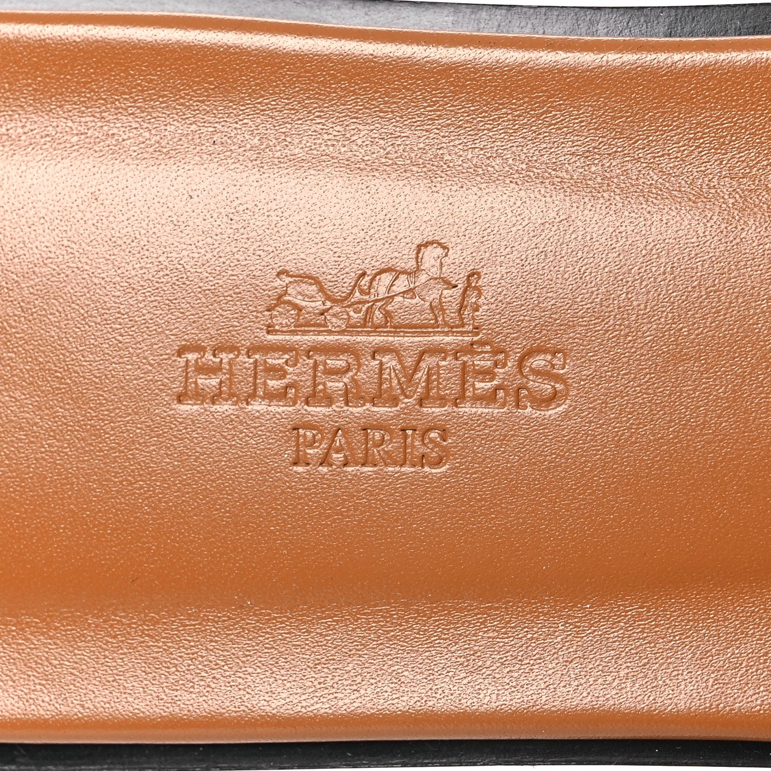Hermes Calfskin Embroidered Oran Sandals 38.5 Gold 9 of 11