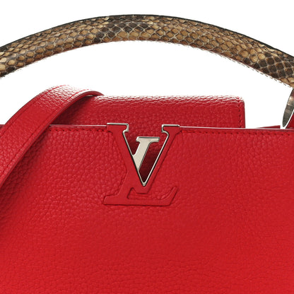 Louis Vuitton Taurillon Snakeskin Capucines BB Rubis 7 of 9