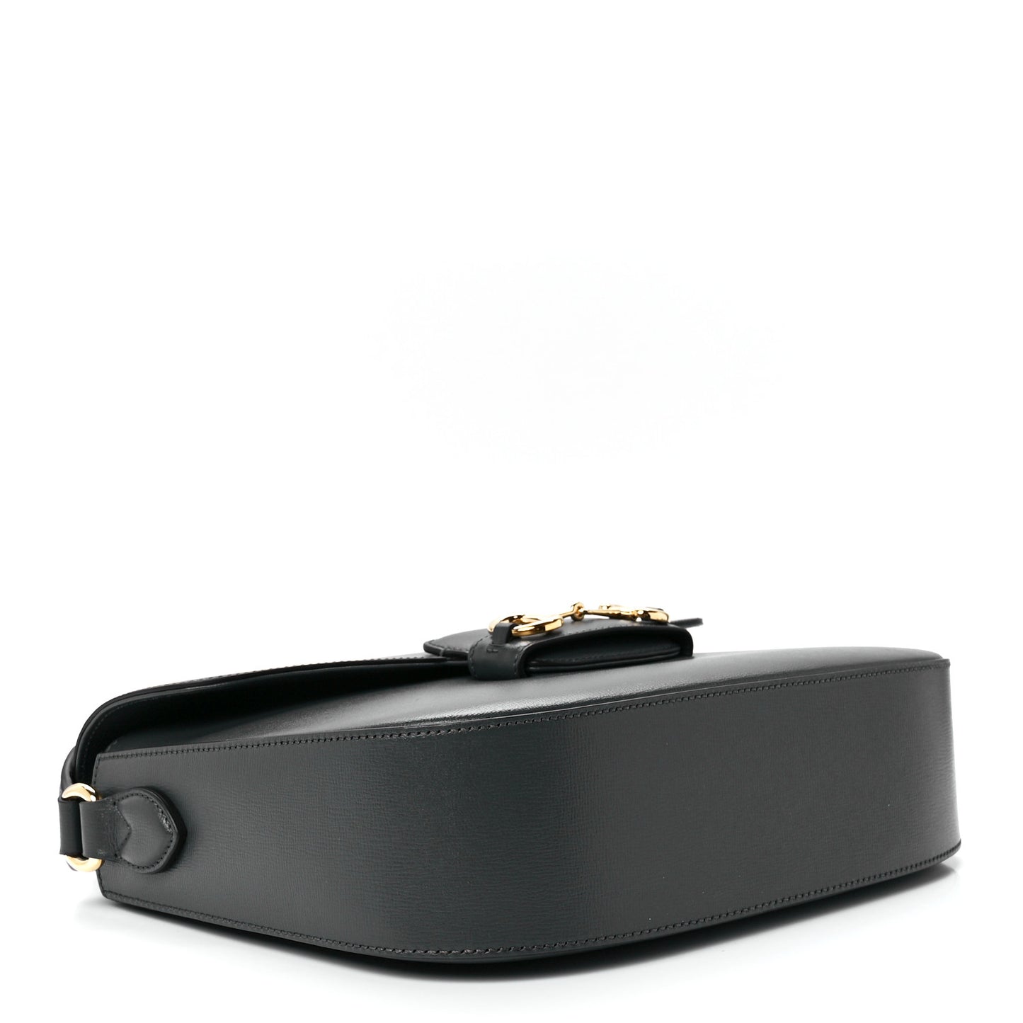 Azalea Calfskin Web Horsebit 1955 Shoulder Bag Graphite Grey