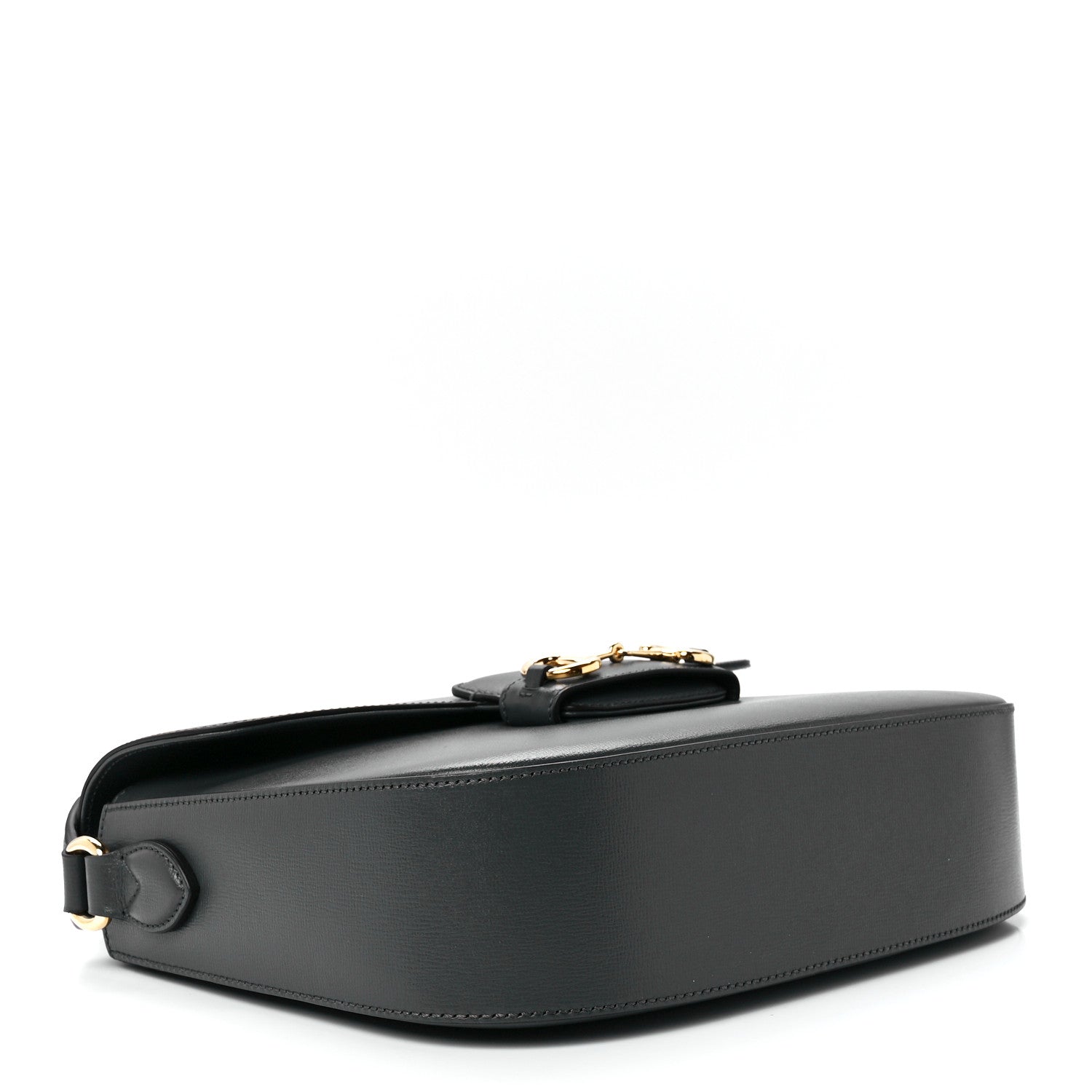 Gucci Azalea Calfskin Web Horsebit 1955 Shoulder Bag Graphite Grey 4 of 11