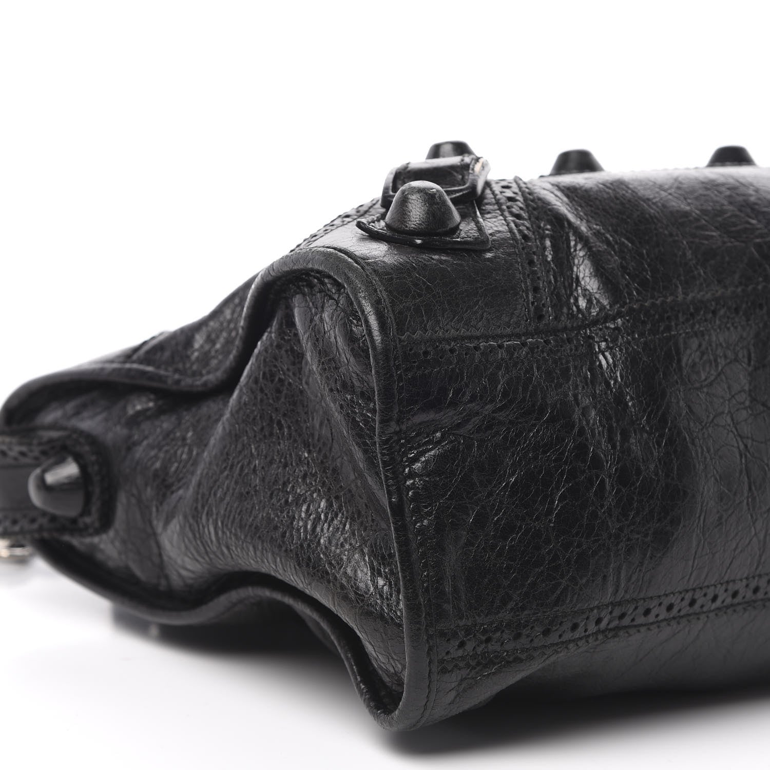 Balenciaga Agneau Giant Brogues Hardware City Black 8 of 14