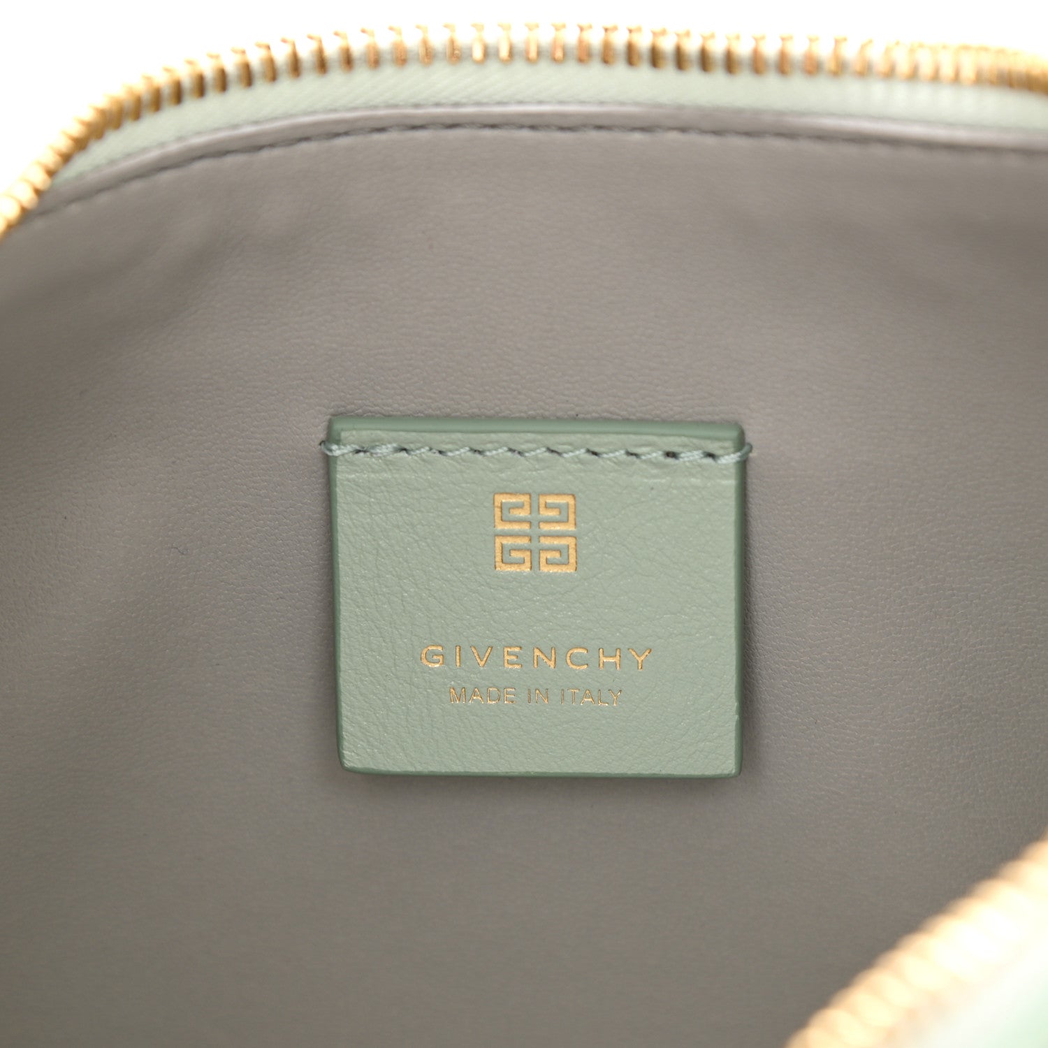 Givenchy Smooth Calfskin Small Moon Cut Out Shoulder Bag Celadon 6 of 8