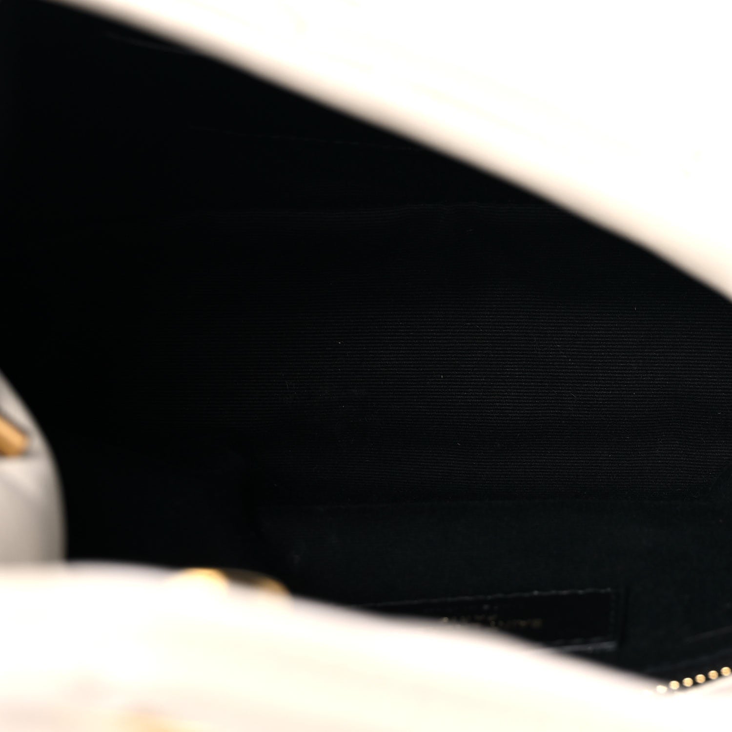 Saint Laurent Lambskin Quilted Toy Loulou Puffer Monogram Chain Satchel Crema Soft 12 of 19