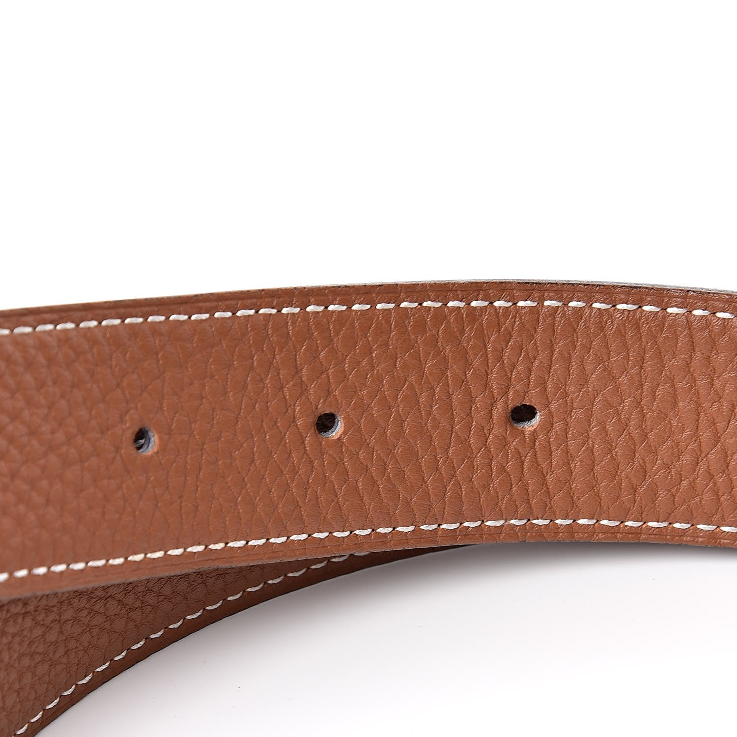 Hermes Box Togo Martelee H Belt 32mm Belt 85 Black Gold 5 of 7