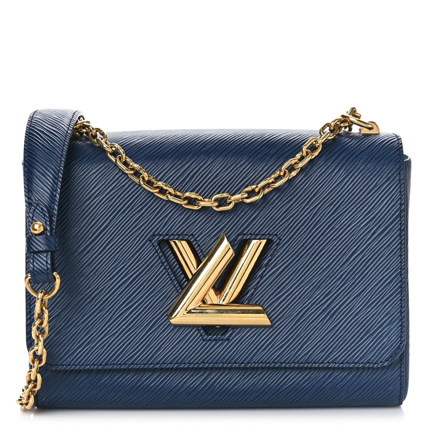 Epi Twist Shoulder Bag MM Indigo