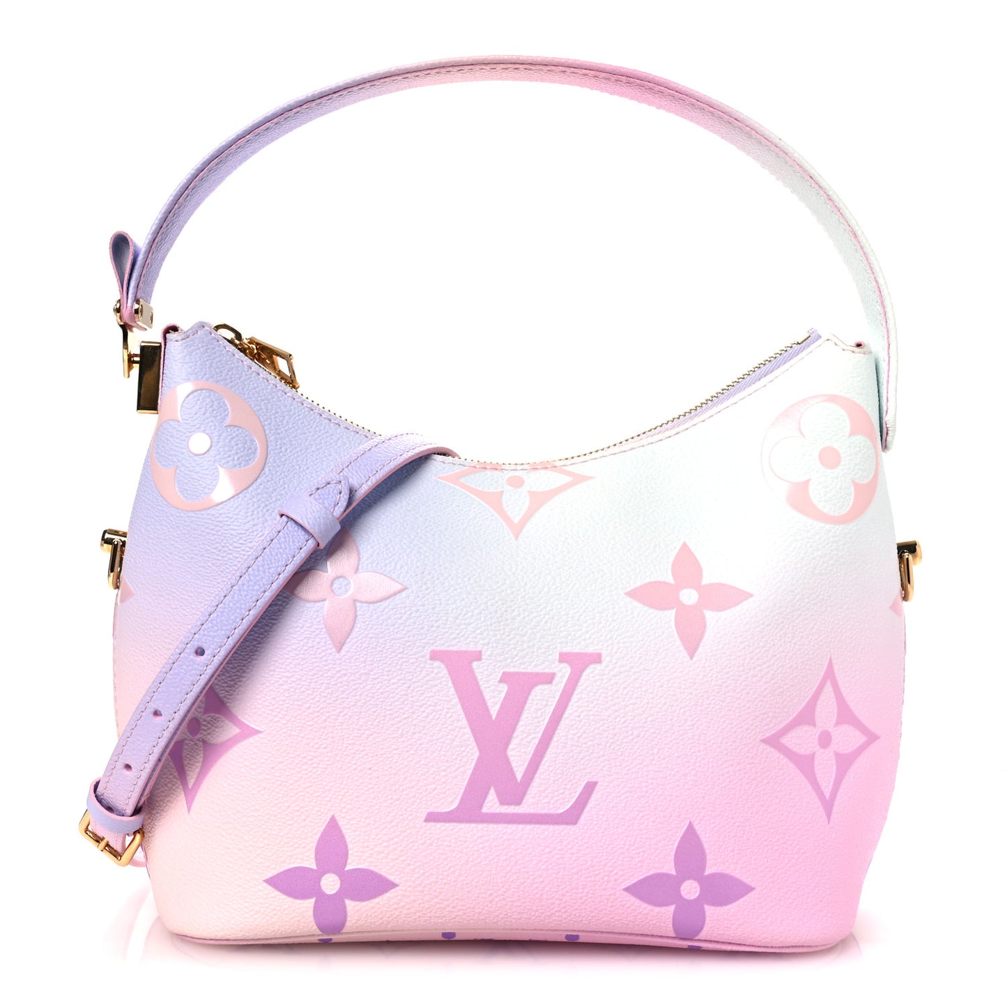 Monogram Giant Spring In The City Marshmallow Hobo PM Sunrise Pastel