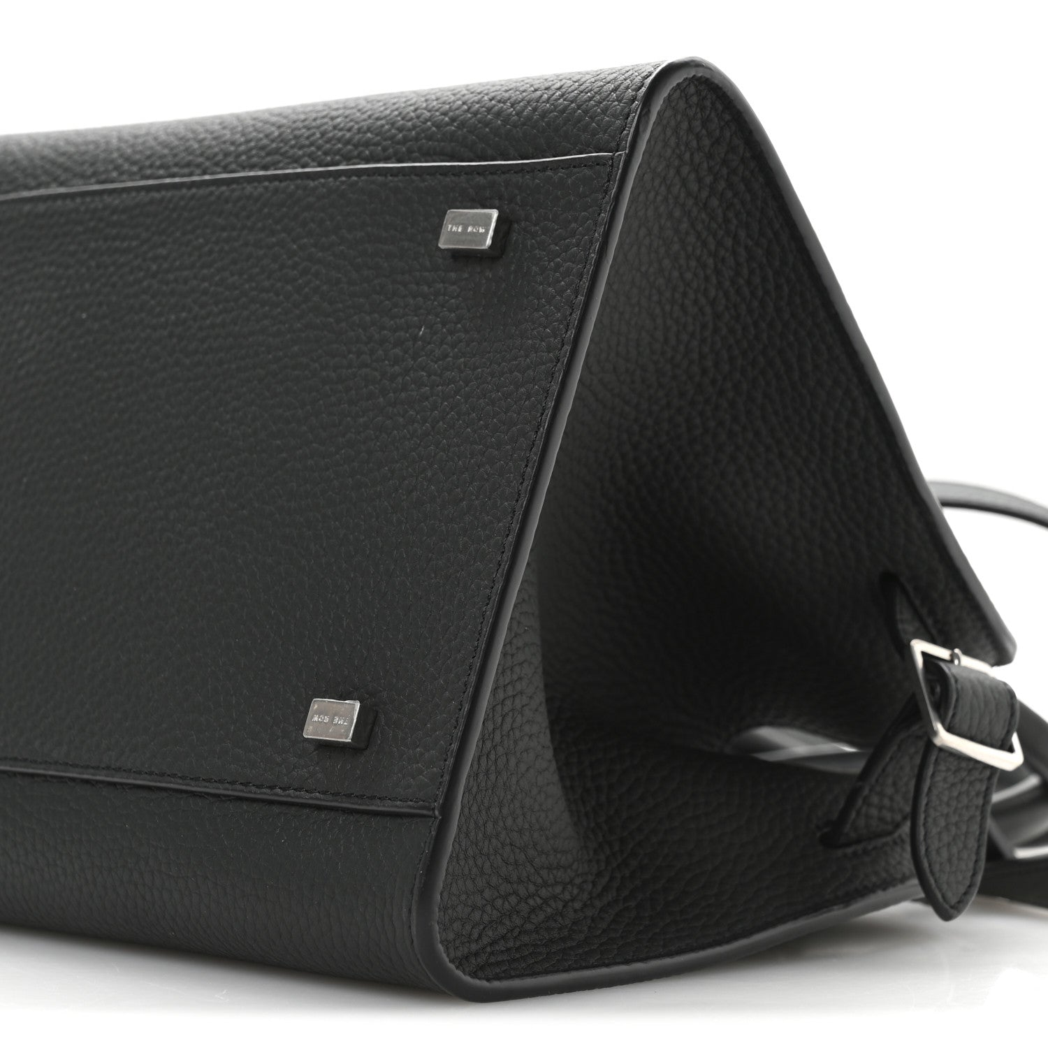 The Row Grained Calfskin Soft Margaux 10 Bag Grey 9 of 9