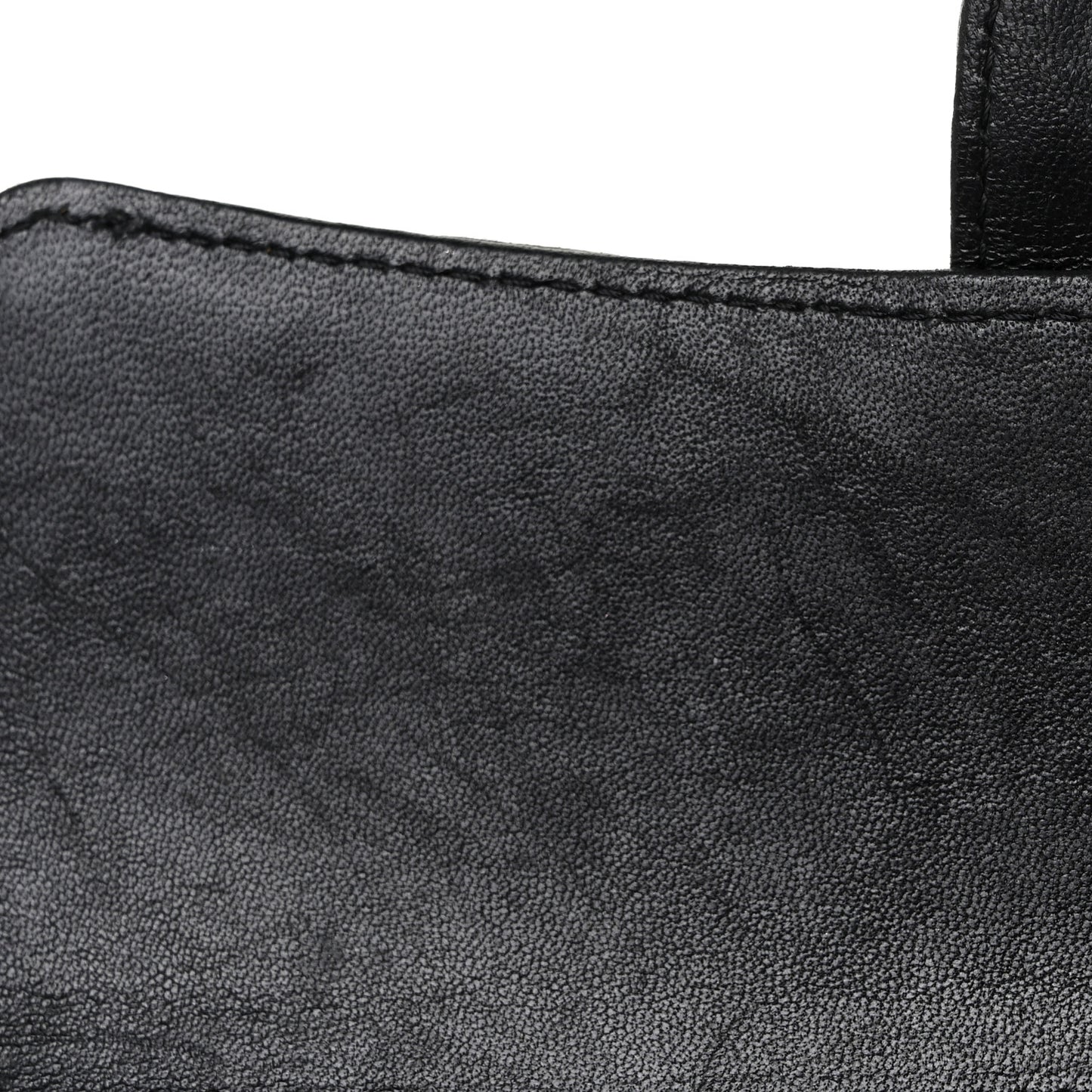 Lambskin Quilted Large Flap Wallet Black